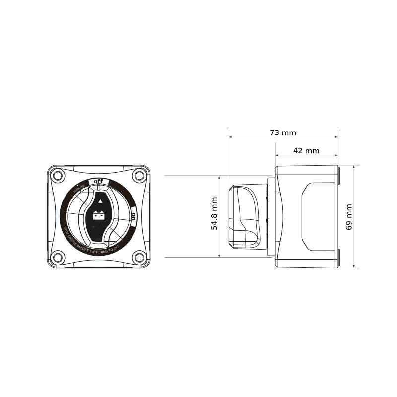 Batterie-Hauptschalter für Wohnmobil