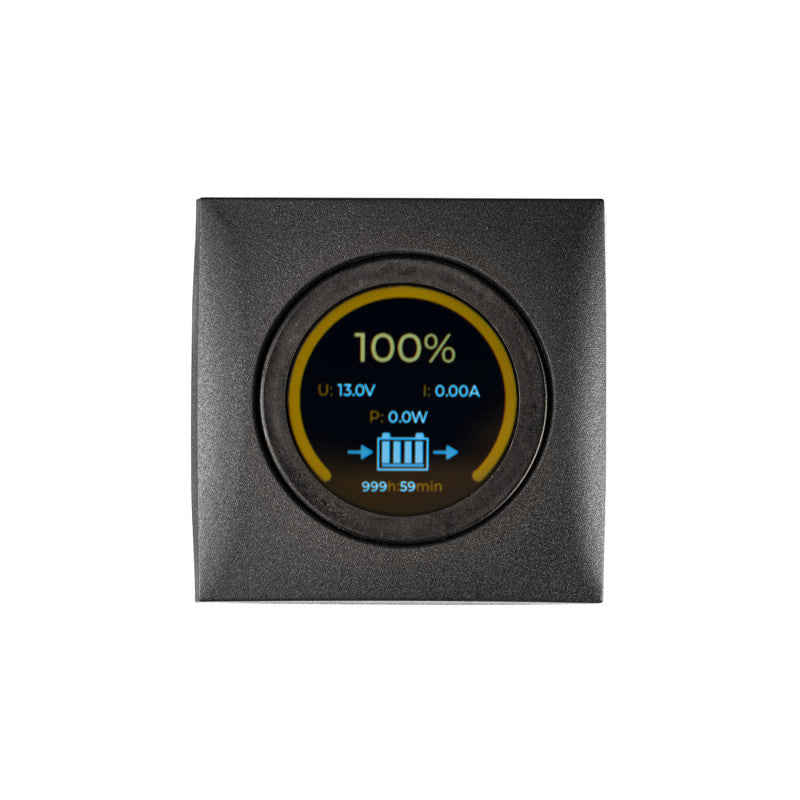 Tigerexped Batterie-Monitor mini für LiFePO4-Batterie + Berker INTEGRO, anthrazit