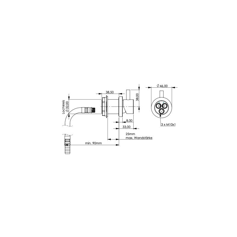 Camper Dusche Edelstahl von Queensize